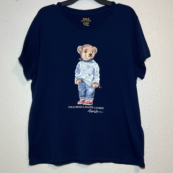 Polo Ralph Lauren Tops - Polo by Ralph Lauren Kids Tee with Bear on Navy